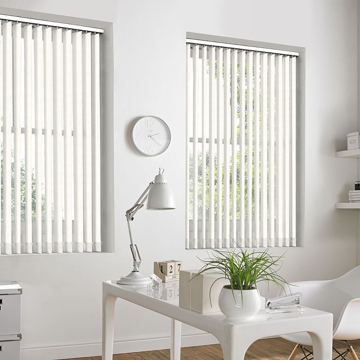Product photograph of Gabriella Pearl Vertical Blind from Choice Furniture Superstore.